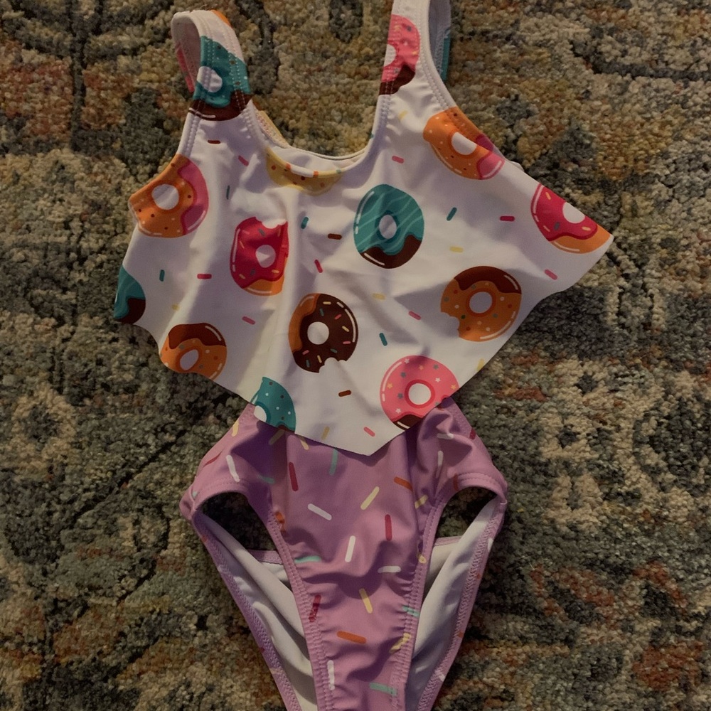 Toddler Girls Donut Bathing Suit Swimsuit